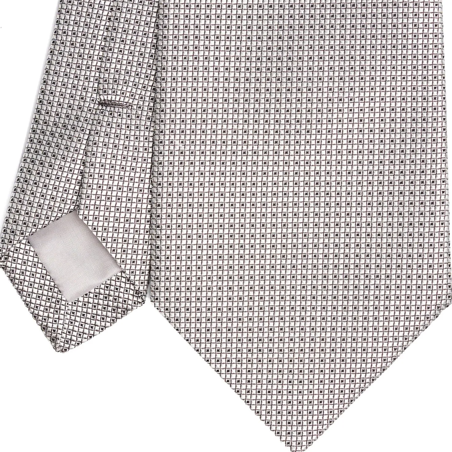 CRAVATTA CERIMONIA GRIGIO CHIARO In seta jacquard