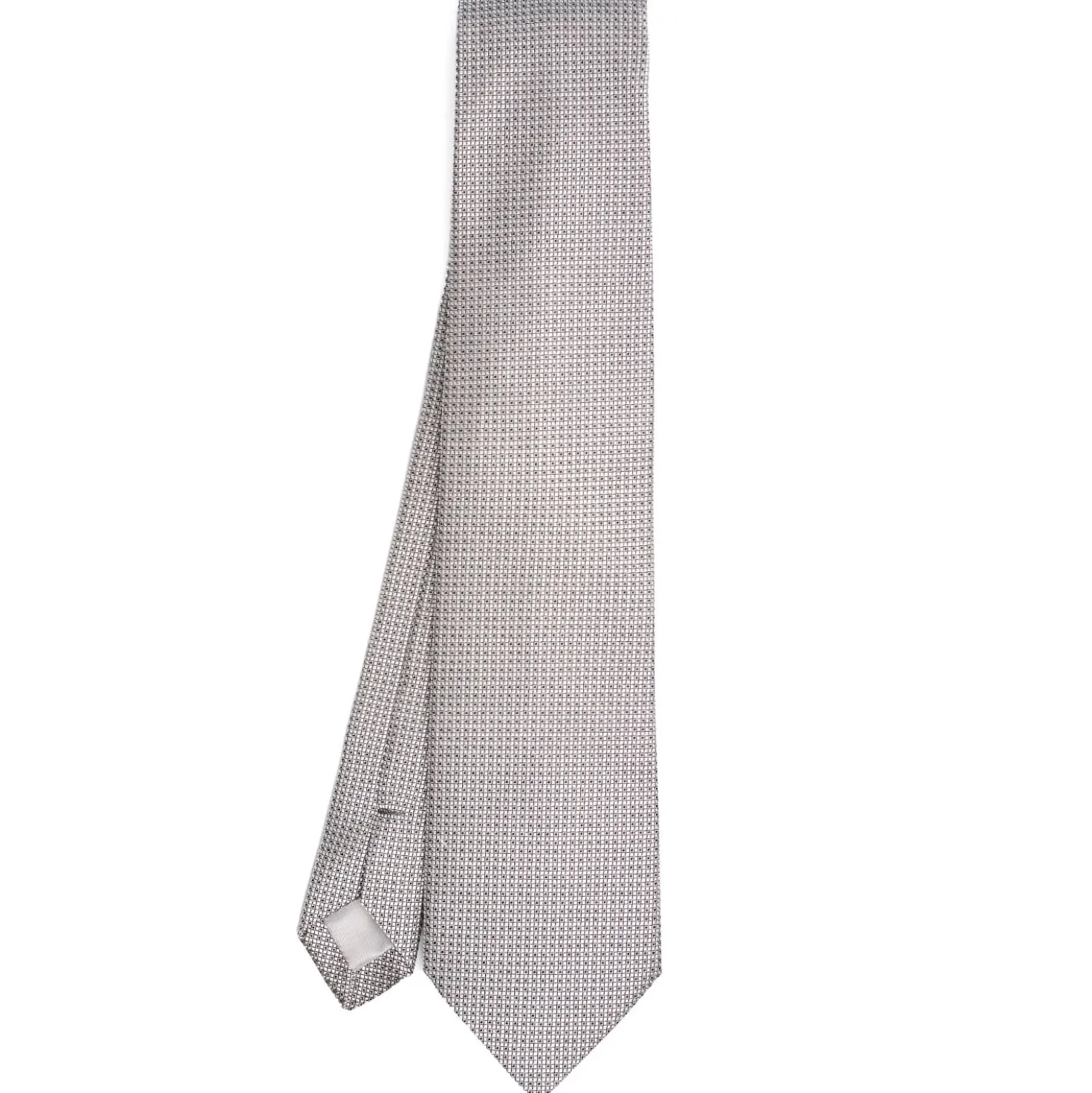 CRAVATTA CERIMONIA GRIGIO CHIARO In seta jacquard