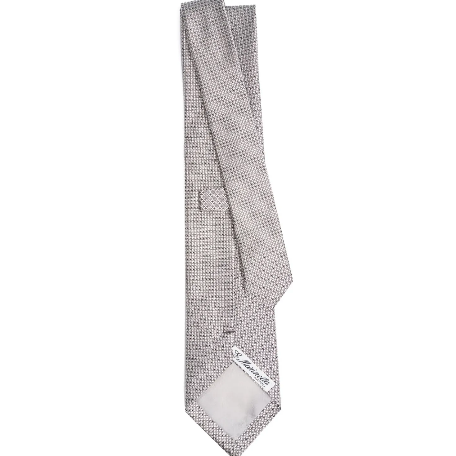 CRAVATTA CERIMONIA GRIGIO CHIARO In seta jacquard