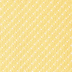 CRAVATTA CERIMONIA IN SETA JACQUARD GIALLA Micro pois
