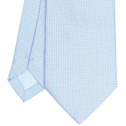 CRAVATTA CERIMONIA In seta jacquard azzurra