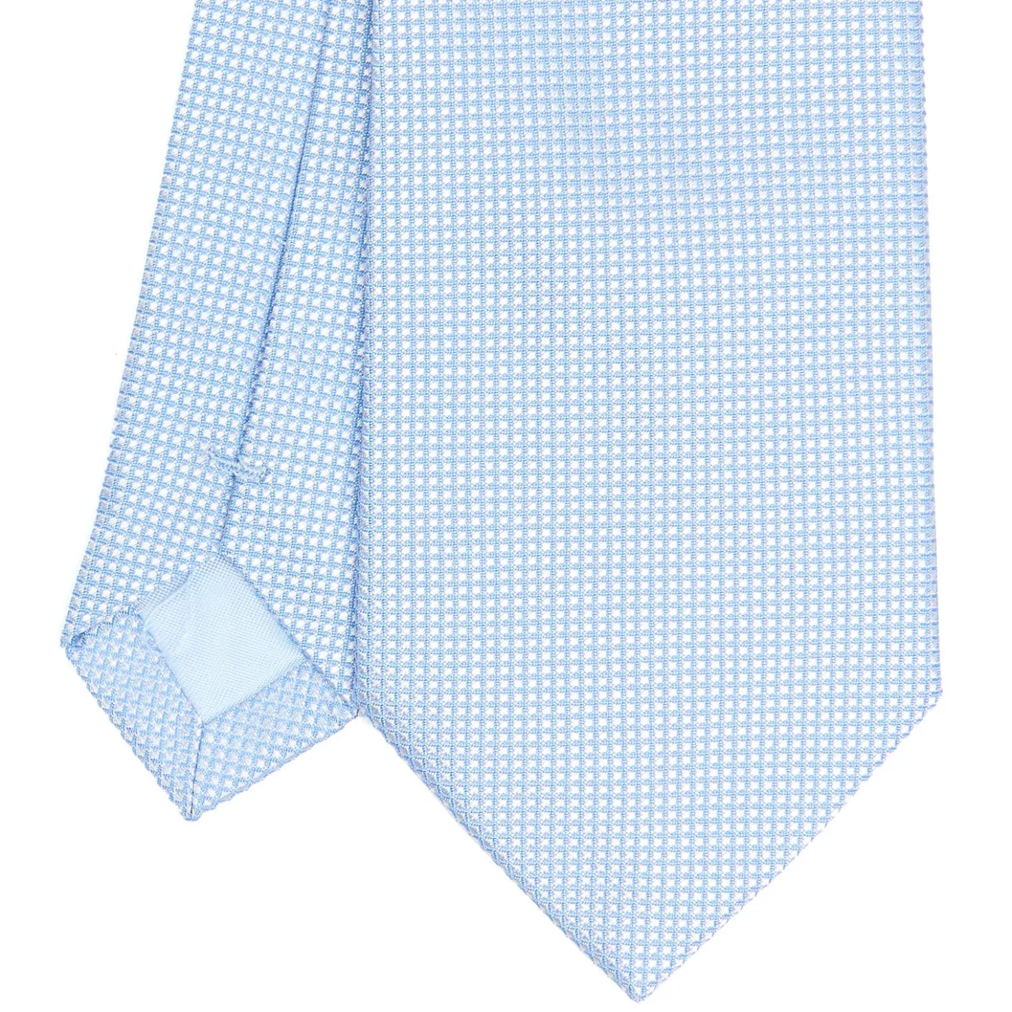 CRAVATTA CERIMONIA In seta jacquard azzurra