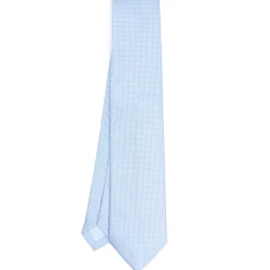 CRAVATTA CERIMONIA In seta jacquard azzurra