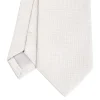 CRAVATTA CERIMONIA In seta jacquard grigio chiaro