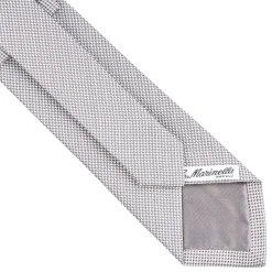 CRAVATTA CERIMONIA In seta jacquard grigio chiaro