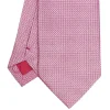 CRAVATTA CERIMONIA ROSA In seta jacquard