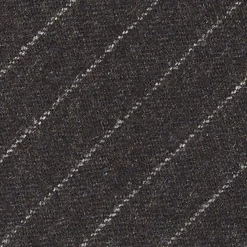 CRAVATTA CLASSICA IN LANA SFODERATA GRIGIO SCURO Rigata