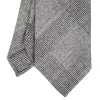 CRAVATTA CLASSICA IN LANA SFODERATA GRIGIO CHIARO Principe di galles