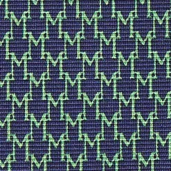 CRAVATTA CLASSICA IN SETA BLU SCURO Microfantasia m geometrica