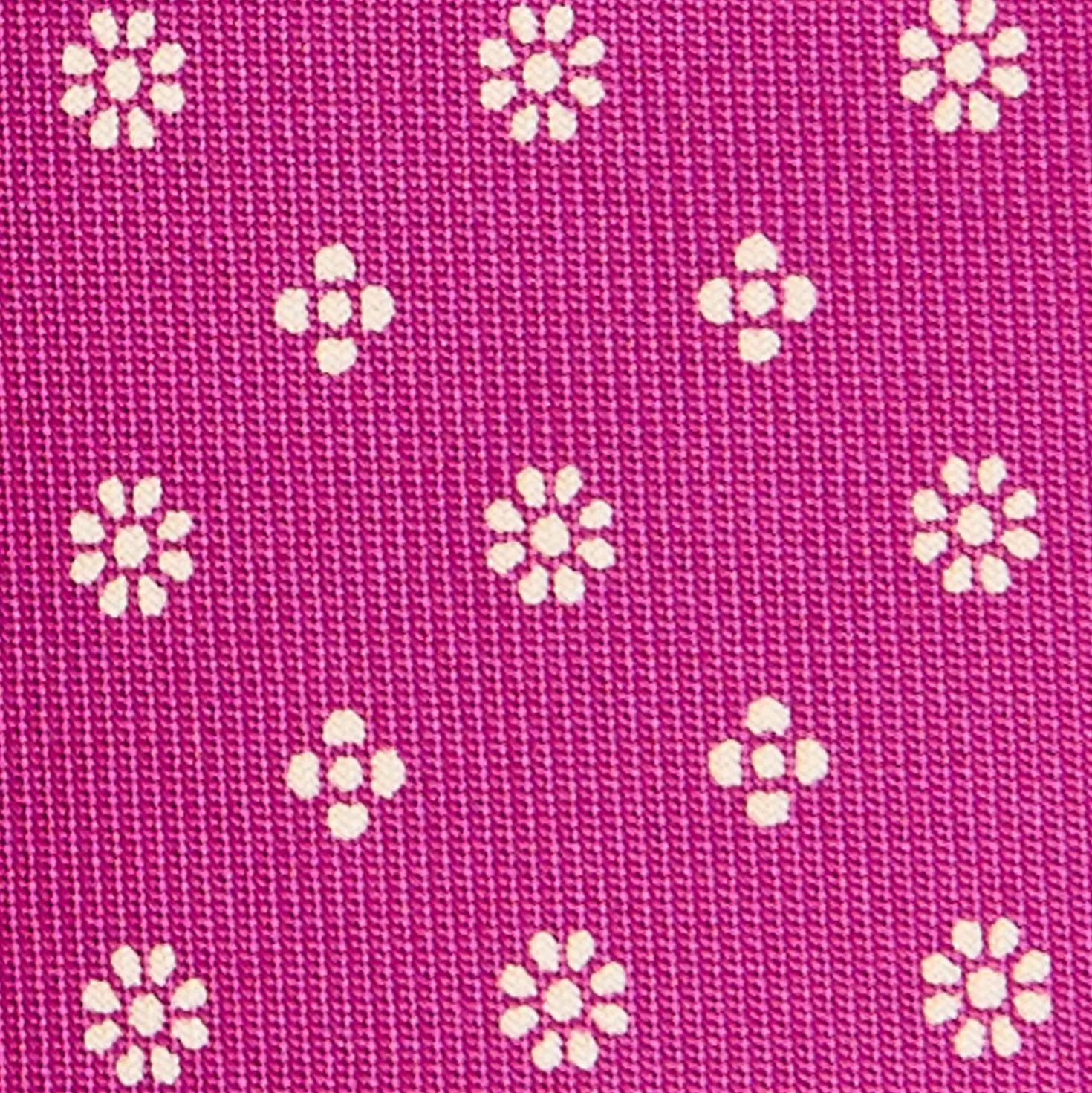 CRAVATTA DONNA CLASSICA IN SETA STAMPATA FUCSIA Microfantasia fiore