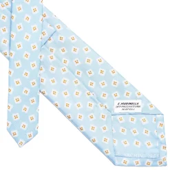 CRAVATTA IN SETA AZZURRA Collezione archivio anno 1963