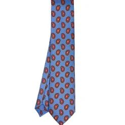 CRAVATTA IN SETA AZZURRO POLVERECollezione heritage