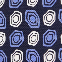 CRAVATTA IN SETA BLU SCURO Collezione archivio anno 1974