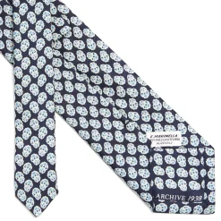 CRAVATTA IN SETA BLU SCURO Collezione archivio anno 1938