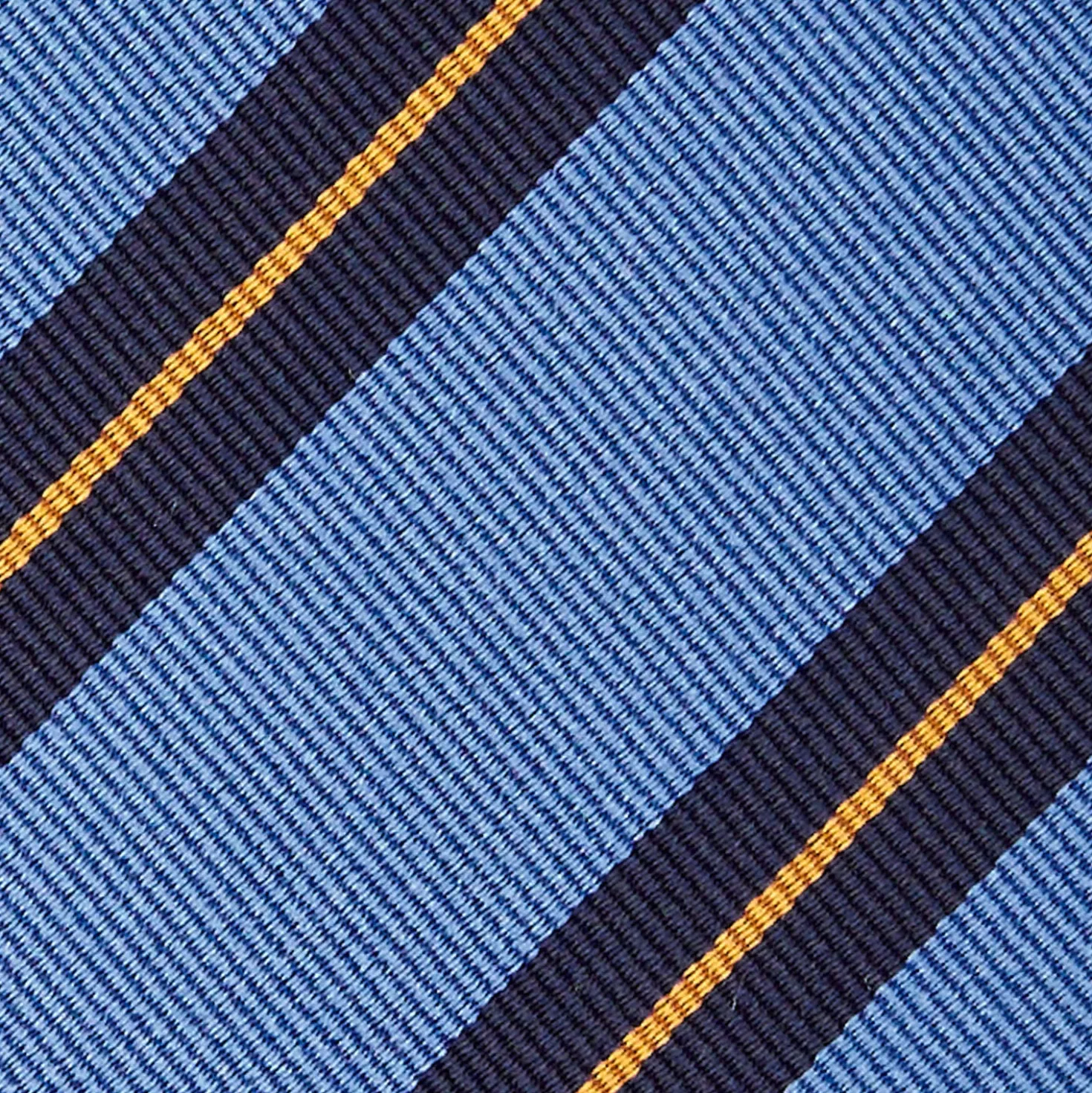 CRAVATTA REGIMENTAL IN SETA AZZURRO POLVERE Righe blu