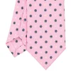 CRAVATTA SARTORIALE 7 CM IN SETA ROSA Microfantasia fiore