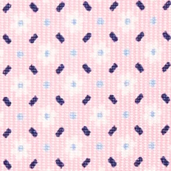 CRAVATTA SARTORIALE 5 PIEGHE IN SETA ROSA Microfantasia fiore