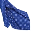 CRAVATTA SARTORIALE 5 PIEGHE IN SETA BLUETTE Microfantasia fiore
