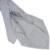 CRAVATTA SARTORIALE 9 PIEGHE IN SETA BIANCA Microfantasia fiore