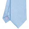 CRAVATTA SARTORIALE AZZURRAin garza di seta