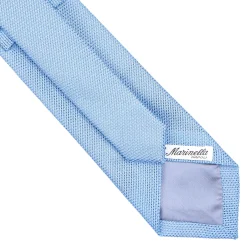 CRAVATTA SARTORIALE AZZURRAin garza di seta