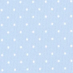 CRAVATTA SARTORIALE CLASSICA IN SETA AZZURRA Pois