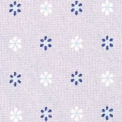 CRAVATTA SARTORIALE CLASSICA IN SETA GRIGIO CHIARO Microfantasia fiore