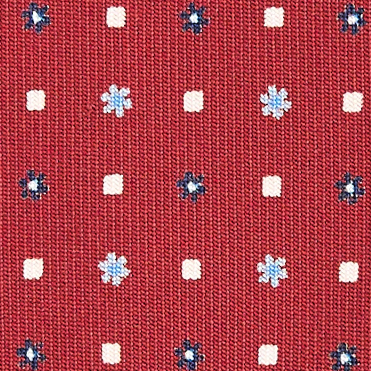 CRAVATTA SARTORIALE CLASSICA IN SETA BORDEAUX Microfantasia fiore