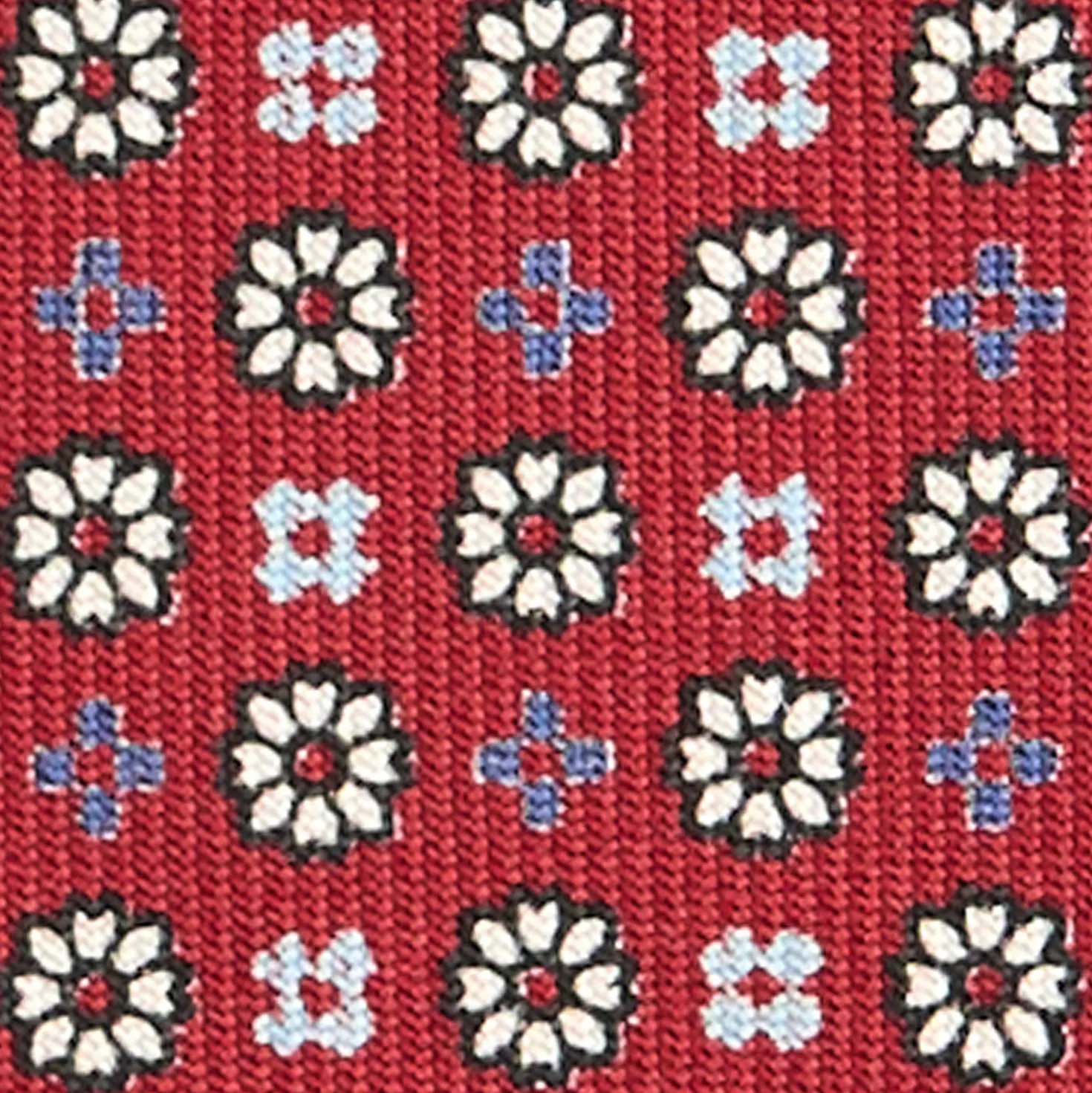 CRAVATTA SARTORIALE CLASSICA IN SETA BORDEAUX Microfantasia
