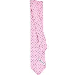 CRAVATTA SARTORIALE CLASSICA IN SETA ROSA Microfantasia fiore