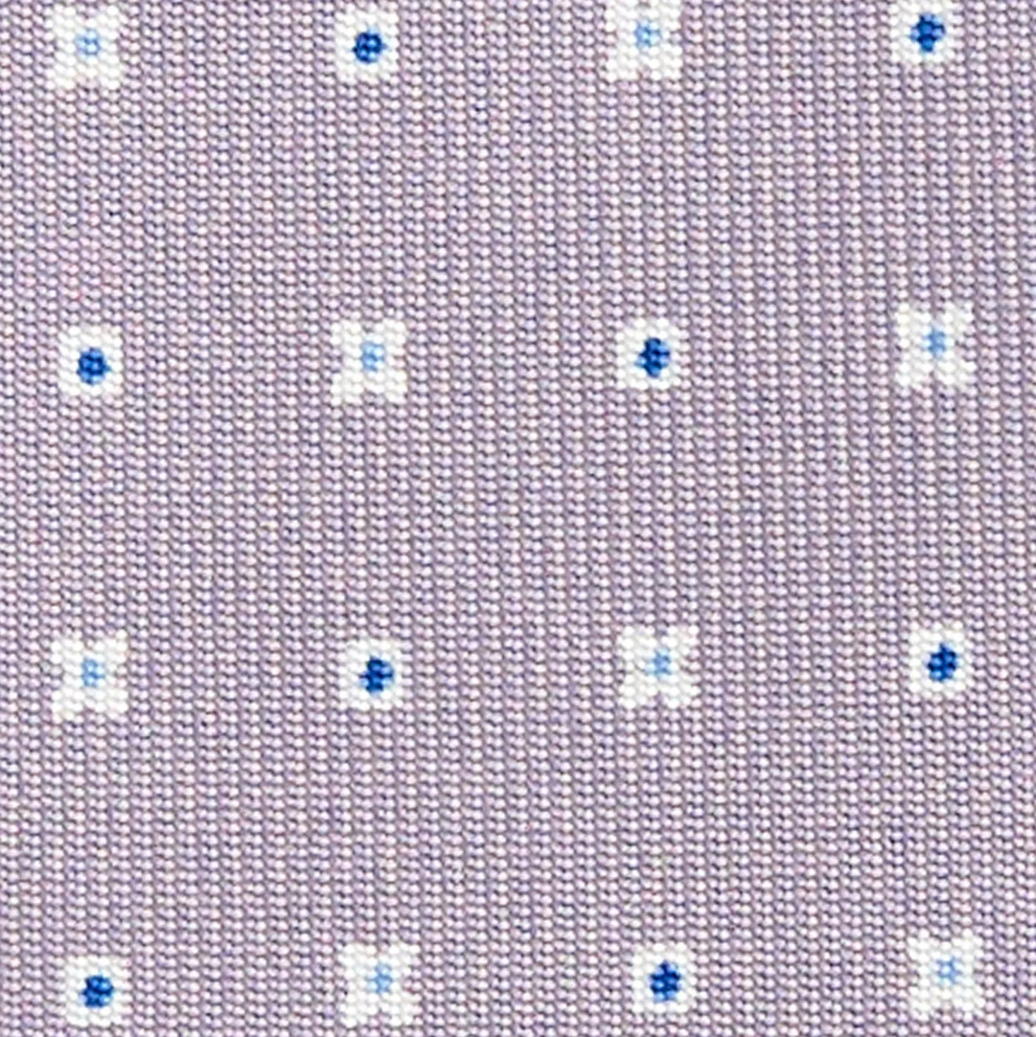 CRAVATTA SARTORIALE CLASSICA IN SETA GRIGIO CHIARO Microfantasia fiore