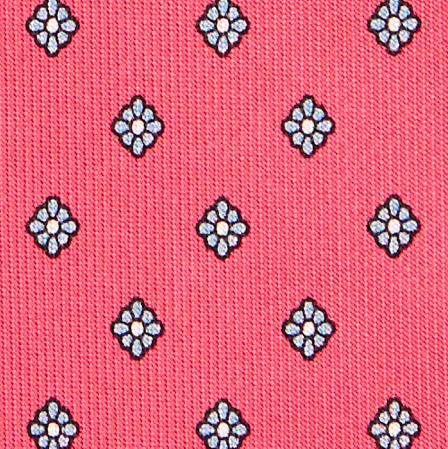 CRAVATTA SARTORIALE CLASSICA IN SETA ROSA Microfantasia fiore