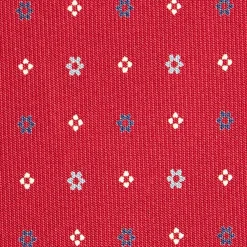 CRAVATTA SARTORIALE CLASSICA IN SETA BORDEAUX Microfantasia fiore