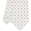 CRAVATTA SARTORIALE CLASSICA IN SETA BIANCA Microfantasia fiore