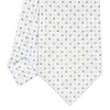 CRAVATTA SARTORIALE CLASSICA IN SETA BIANCA Microfantasia fiore