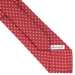 CRAVATTA SARTORIALE CLASSICA IN SETA BORDEAUX Microfantasia fiore