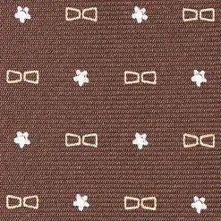 CRAVATTA SARTORIALE CLASSICA IN SETA MARRONE SCURO E.marinella x borsalino