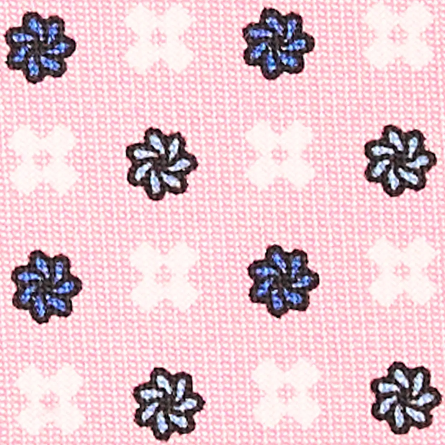 CRAVATTA SARTORIALE CLASSICA IN SETA ROSA Microfantasia fiore
