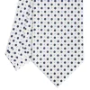 CRAVATTA SARTORIALE CLASSICA IN SETA BIANCA Microfantasia fiore