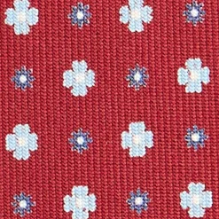 CRAVATTA SARTORIALE CLASSICA IN SETA BORDEAUX Microfantasia