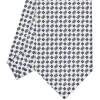 CRAVATTA SARTORIALE CLASSICA IN SETA BIANCA Microfantasia fiore