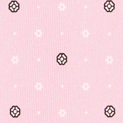 CRAVATTA SARTORIALE CLASSICA IN SETA ROSA Microfantasia fiore