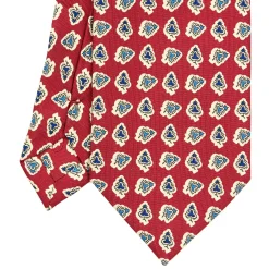 CRAVATTA SARTORIALE EXTRA LONG IN SETA BORDEAUX Collezione heritage