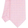 CRAVATTA SARTORIALE EXTRA LONG IN SETA ROSA Microfantasia fiore