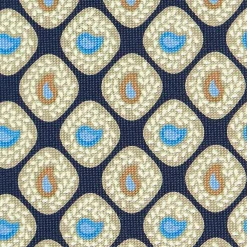 CRAVATTA SARTORIALE EXTRA LONG IN SETA BLU SCURO Collezione heritage