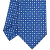 CRAVATTA SARTORIALE EXTRA LONG IN SETA BLUMicrofantasia fiore