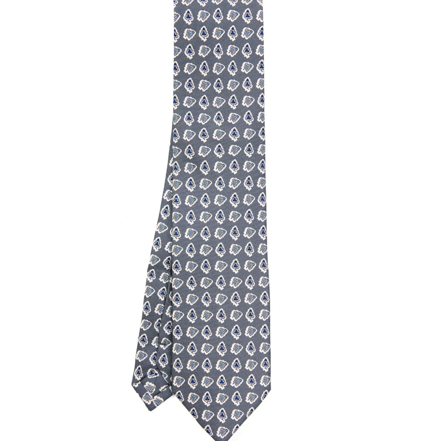 CRAVATTA SARTORIALE EXTRA LONG IN SETA GRIGIO SCURO Collezione heritage