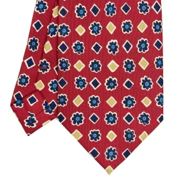 CRAVATTA SARTORIALE EXTRA LONG IN SETA BORDEAUX Collezione heritage