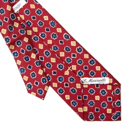 CRAVATTA SARTORIALE EXTRA LONG IN SETA BORDEAUX Collezione heritage