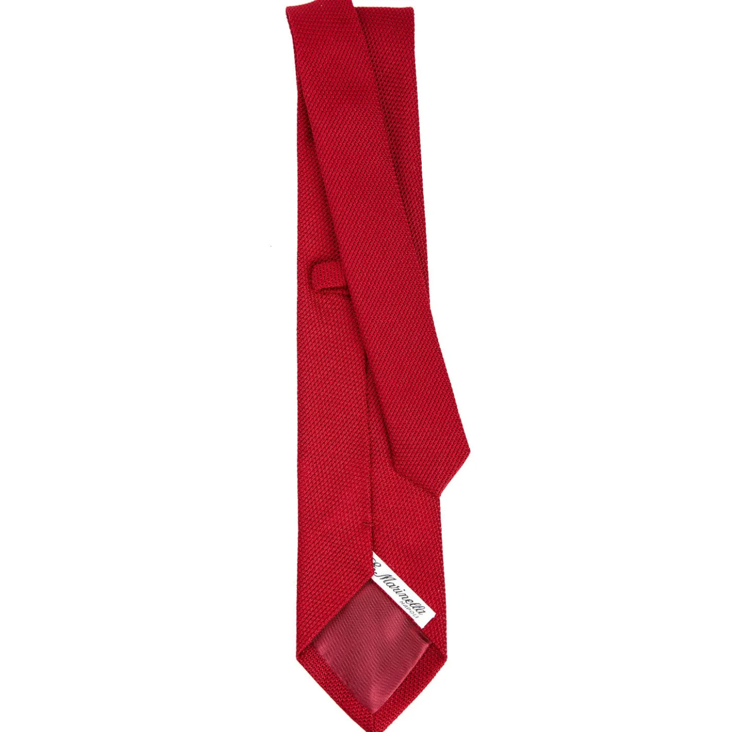 CRAVATTA SARTORIALE ROSSA In garza di seta